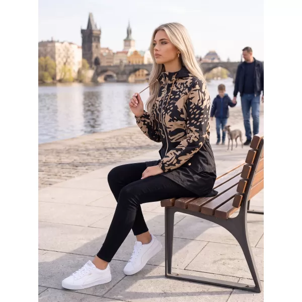  Női kabát KIXMI ZIANA FEKETE/BÉZS 