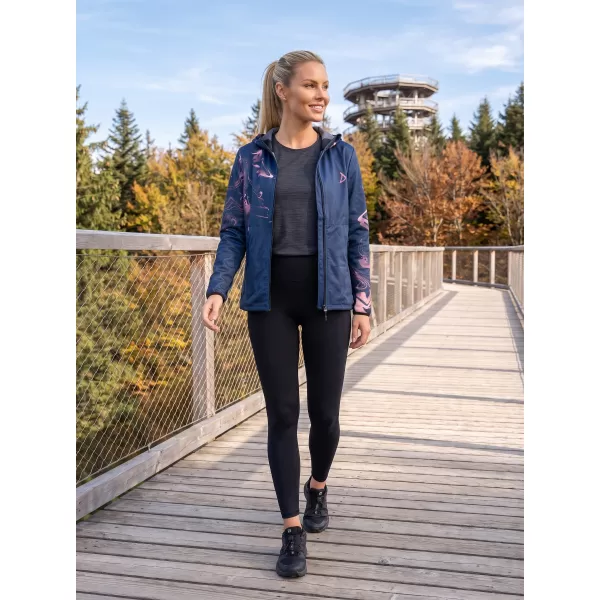  Női prémium softshell kabát ALTISPORT VOJ/ALW064JACK01 KÉK RÓZSASZÍN 