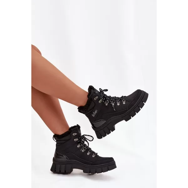  Női téli csizma LEE COOPER LCJ-25-31-3911 FEKETE 