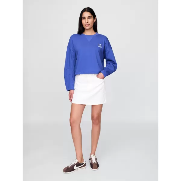  Női pulóver GAP LOGO HORSESHOE SWEATSHIRT 767368-02 VAKÍTÓ KÉK 