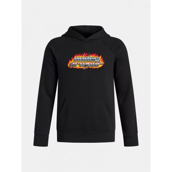  Fiú pulóver UNDER ARMOUR UA RIVAL FLC FLAMIN WDMRK HD 6003781-001 FEKETE 