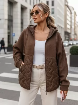 Női kabát DSTREET TY5593 BARNA