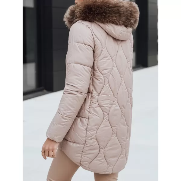  Női kabát DSTREET TY5494 BÉZS 
