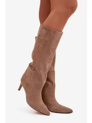 Női csizma BOTO JEHLU 40518 BROWN BARNA