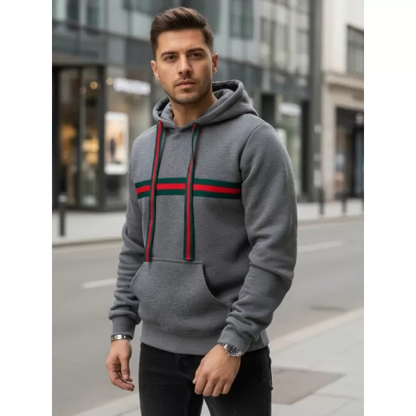  Férfi pulóver DSTREET BX5937 SZÜRKE 
