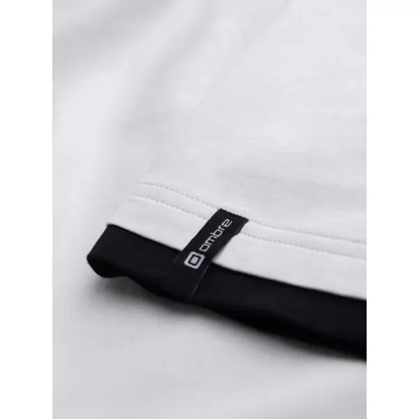  Férfi póló OMBRE OM-TSCT-0256 FEHÉR 