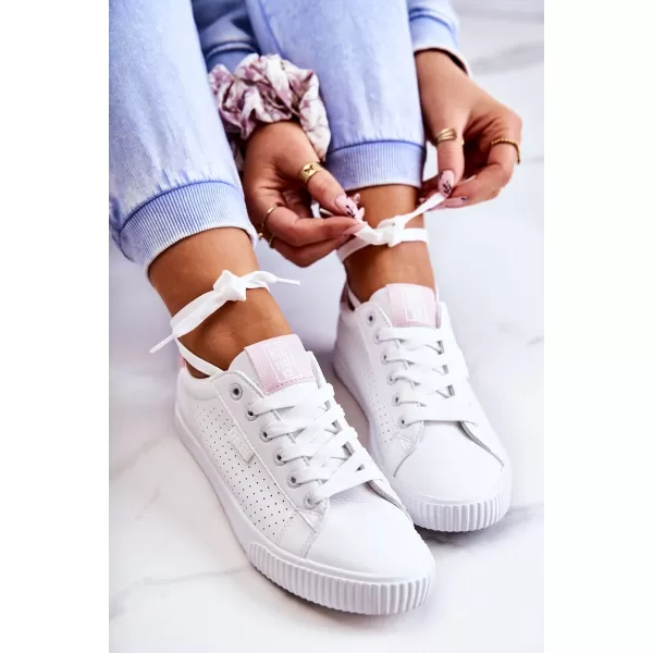  Női tornacipő BIG STAR HH274073 FEHÉR/PINK Big Star Shoes 