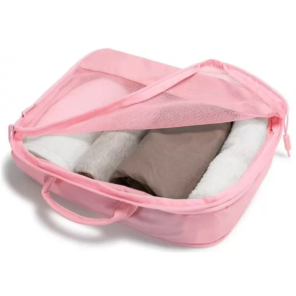  Bőrönd HEYS Ecotex Compression Packing Cube 4 Pc Set RÓZSASZÍN HOMOK 