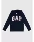 Gyermek pulóver GAP PULLOVER LOGO HOODIE 849381-10 KÉK GALAXIS
