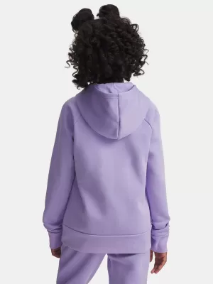 Lány pulóver UNDER ARMOUR UA RIVAL FLC SHIMMER HDY 6004118-538 LILA