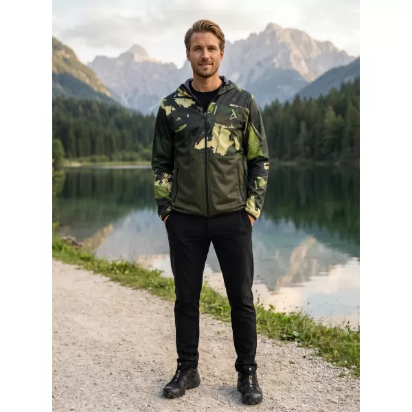  Férfi prémium softshell kabát ALTISPORT VOJ/ALM125JACK01 MASZK/GRN 