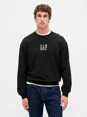 Férfi pulóver GAP LOGO SWEATSHIRT 821273-08 IGAZ FEKETE