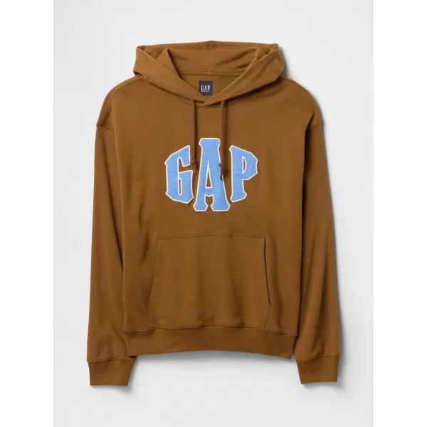  Férfi pulóver GAP LOGO PULLOVER HOODIE 744728-03 FÉNYES BARNA 