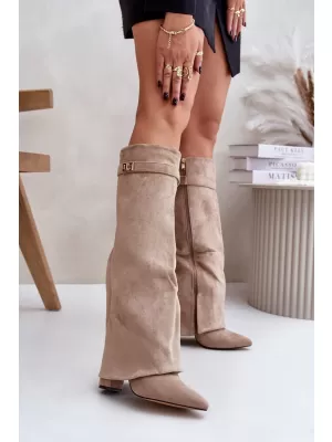 Női csizma BOTO BRALISE 34434 KHAKI