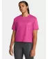 Női póló UNDER ARMOUR VANISH ENERGY EMBOSS CROP SS 1383640-686 RÓZSASZÍN