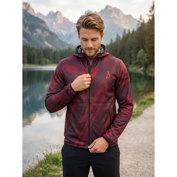  Férfi prémium softshell kabát ALTISPORT VOJ/ALM072JACK01 BOR/VÖRÖS 