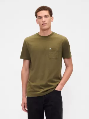 Férfi póló GAP LOGO TEE 857901-17 ÉRETT OLAJBOGYÓ