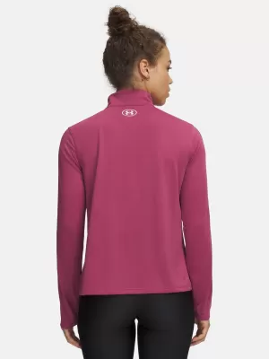 Női pulóver UNDER ARMOUR UA TECH WM TAPE HALF ZIP 6005100-659 PIROS