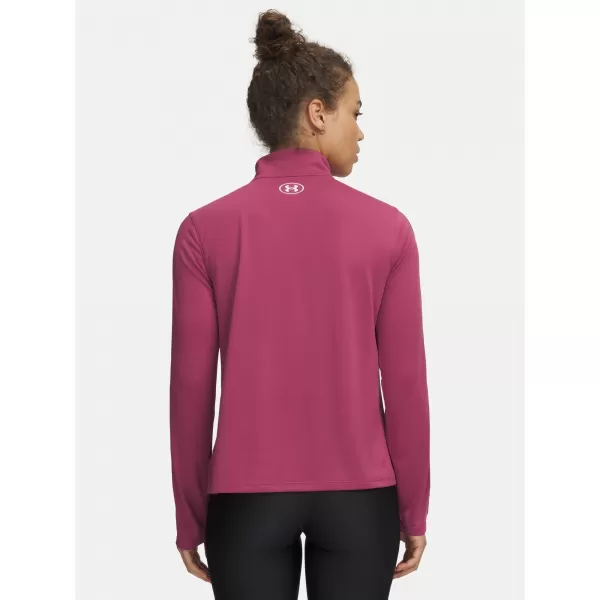  Női pulóver UNDER ARMOUR UA TECH WM TAPE HALF ZIP 6005100-659 PIROS 