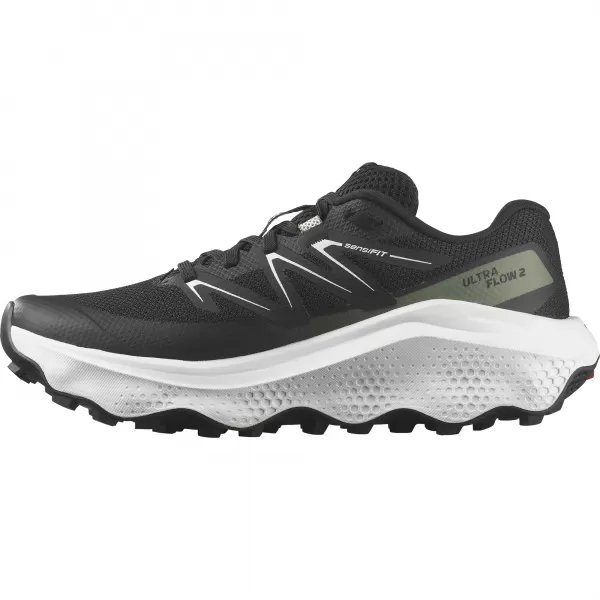 Női cipők SALOMON ULTRA FLOW 2 W L47883700 FEKETE/FEHÉR/AGAVÉ ZÖLD 