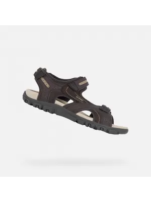 Férfi szandál GEOX UOMO SANDAL STRADA G003039 SÖTÉTBARNA