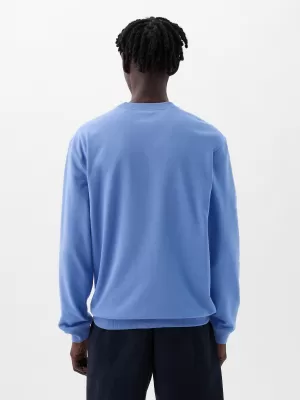 Férfi pulóver GAP LOGO CREWNECK SWEATSHIRT 829103-07 CABANA KÉK