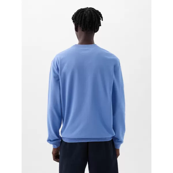  Férfi pulóver GAP LOGO CREWNECK SWEATSHIRT 829103-07 CABANA KÉK 