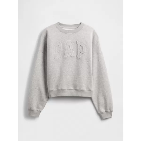  Női pulóver GAP LOGO SWEATSHIRT 799272-02 VILÁGOS HANGASZÜRKE 