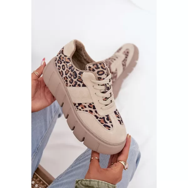  Női tornacipő VINCEZA LEOPARDO BÉZS 