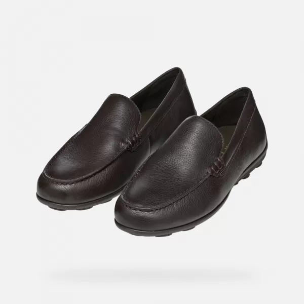  Férfi mokaszinok GEOX SPHERICA EC16 G002878 SÖTÉTBARNA 