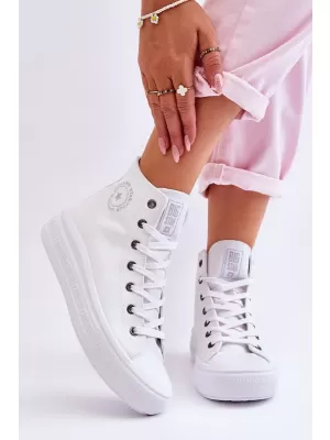 Női tornacipő BIG STAR LL274A183 WHITE Big Star Shoes