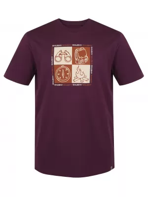 Férfi póló HUSKY TEE SQUARE M LILA