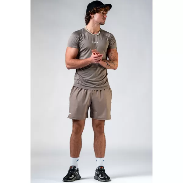 Varrat nélküli póló rövid ujjal POWER 900 LIGHT BROWN ASH Nebbia 