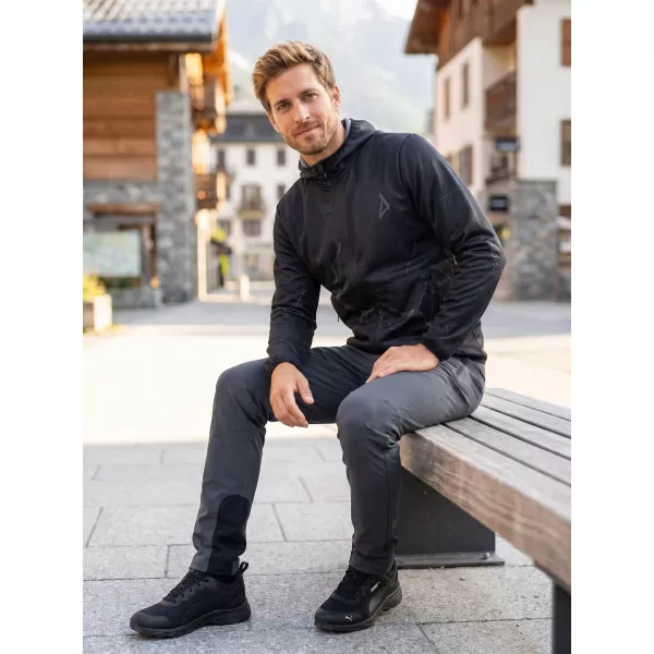  Férfi prémium softshell kabát ALTISPORT VOJ/ALM129JACK01 FEKETE SZÜRKE 