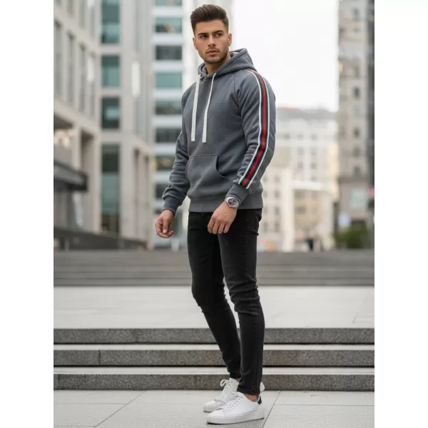  Férfi pulóver DSTREET BX5938 SZÜRKE 