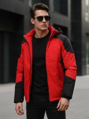 Férfi dzseki DSTREET TX5121 PIROS