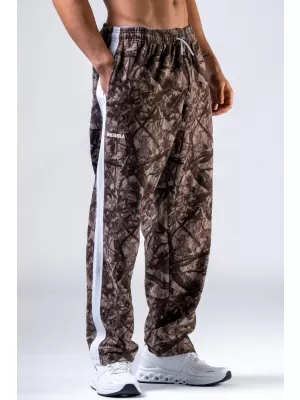 Lazított szabású melegítőnadrág POWER 904 LIGHT BROWN CAMO Nebbia