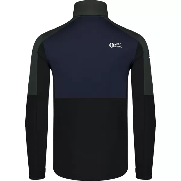  Férfi powerfleece pulóver NORDBLANC GROAN NBWFM8282 FEKETE 