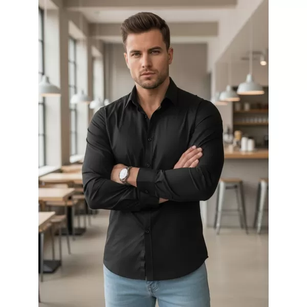  Férfi ing DSTREET DX2538 FEKETE 