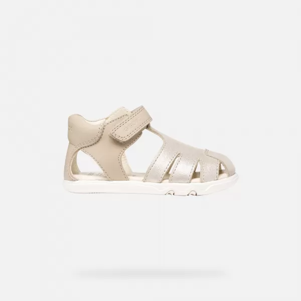  Lány szandál GEOX SANDAL STEPPIEUP B656QA0CR85C5000 BÉZS 
