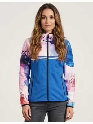 Női prémium softshell kabát ALTISPORT VOJ/ALW117JACK01 KÉK/RÓZSASZÍN