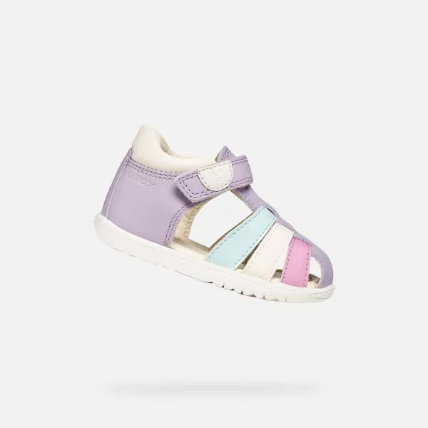  Lányok az első lépések GEOX SANDAL MACCHIA B254WB08502C8888 LILA 