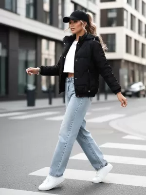 Női kabát DSTREET TY4175 FEKETE