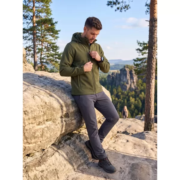 Férfi softshell kabát ALTISPORT NoPrint NP/ALM845 KATONAI 