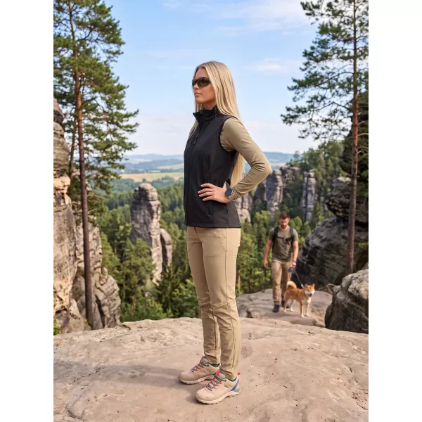  Női softshell mellény ALTISPORT NoPrint NP/ALW965 FEKETE 