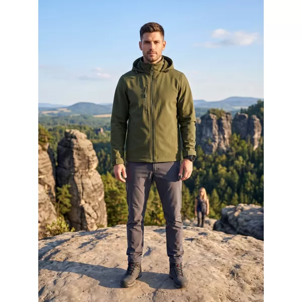  Férfi softshell kabát ALTISPORT NoPrint NP/ALM845 KATONAI 