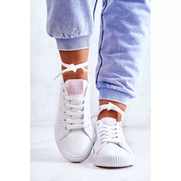  Női tornacipő BIG STAR HH274073 FEHÉR/PINK Big Star Shoes 