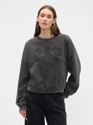 Női pulóver GAP LOGO SWEATSHIRT 799280-02 HOLDTALAN ÉJSZAKA