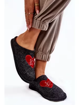 Női papucs BIG STAR KK276019 BLACK/RED Big Star cipő