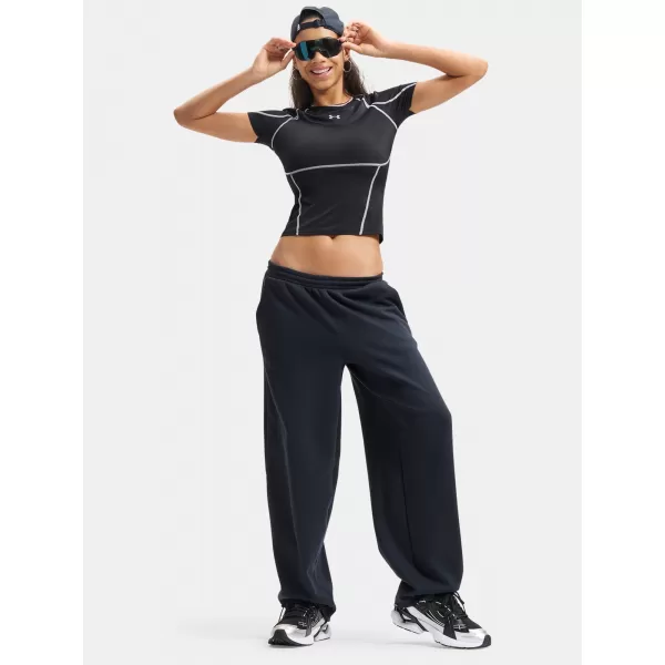  Női póló UNDER ARMOUR HEATGEAR ELITE SS 6015368-008 FEKETE 